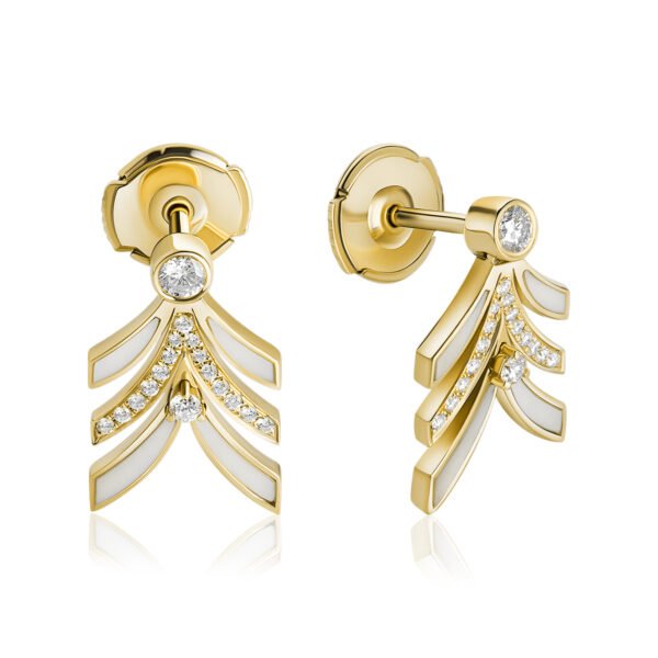 NIX Earrings in Yellow Gold with Diamonds