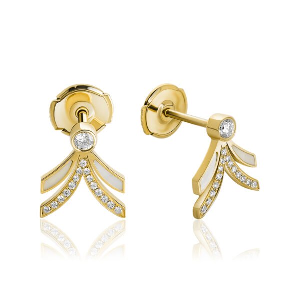 NIX Earrings in Yellow Gold with Diamonds