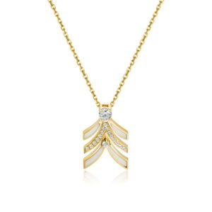 NIX Pendant in Yellow Gold with Diamonds