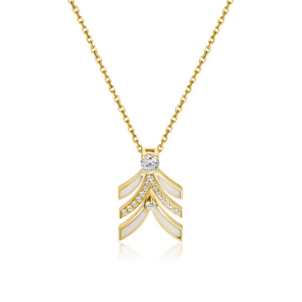 NIX Pendant in Yellow Gold with Diamonds
