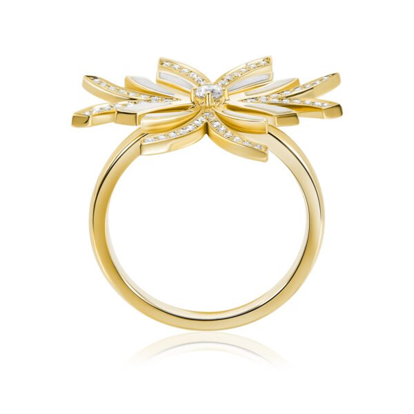NIX Ring in Yellow Gold With Diamonds - Image 3