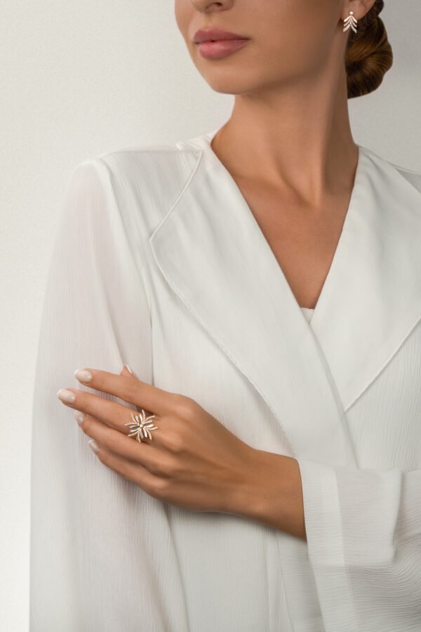 NIX Ring in Yellow Gold With Diamonds - Image 5