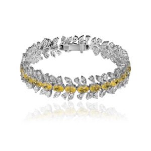 HIGH-END JEWELRY Bracelet in White Gold with Lab Grown Diamonds