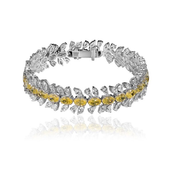 HIGH-END JEWELRY Bracelet in White Gold with Lab Grown Diamonds