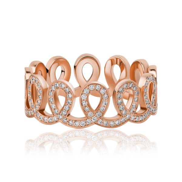 WAWES Half Ring in Gold with Diamonds - Image 7