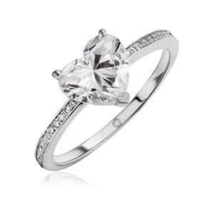 CLASSIC Ring in White Gold with Lab Grown Diamonds