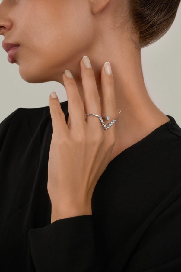 CLASSIC Ring in White Gold with Lab Grown Diamonds - Image 3
