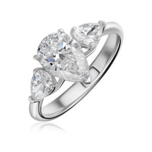 CLASSIC Ring in White Gold with Lab Grown Diamonds