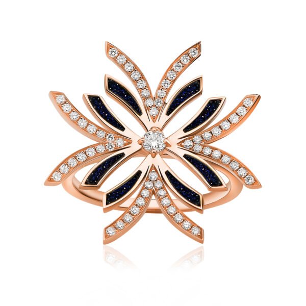 NIX Ring in Rose Gold with Diamonds - Image 2