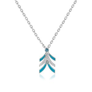 NIX Pendant in White Gold with Diamonds