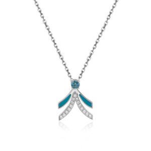 NIX Pendant in  White Gold with Diamonds