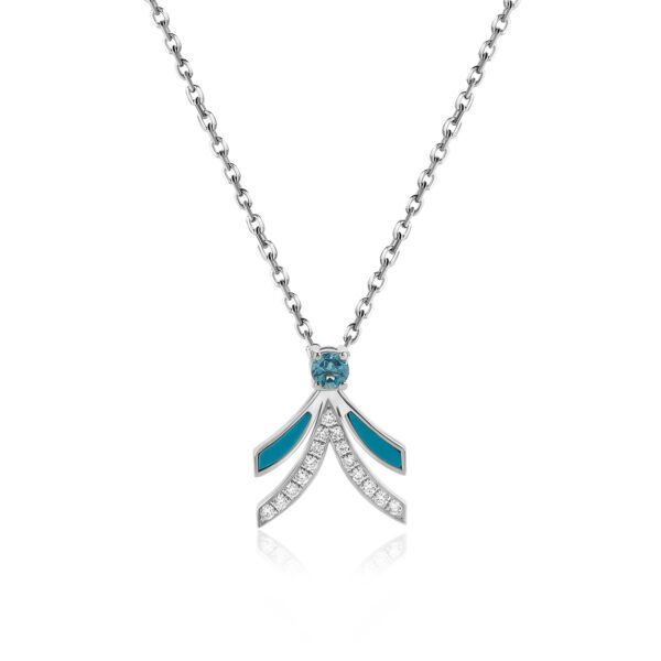 NIX Pendant in  White Gold with Diamonds