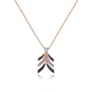 NIX Pendant in Rose Gold with Diamonds