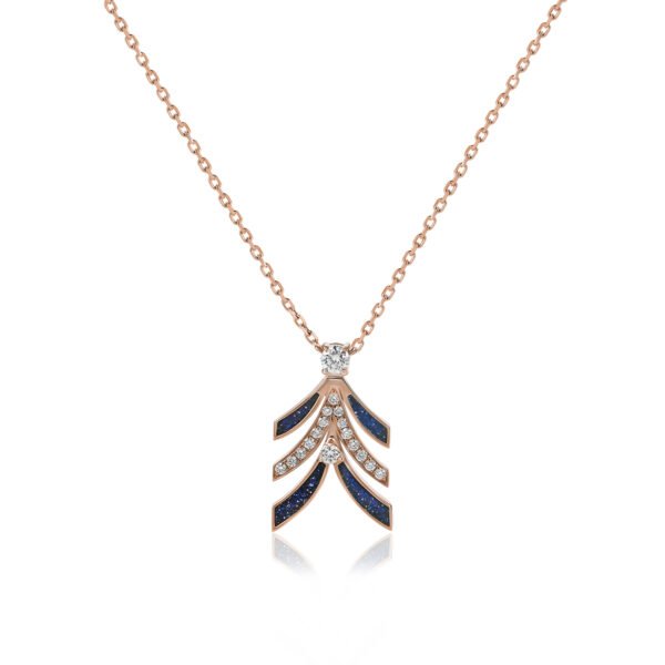 NIX Pendant in Rose Gold with Diamonds