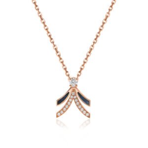 NIX Pendant in Rose Gold with Diamonds