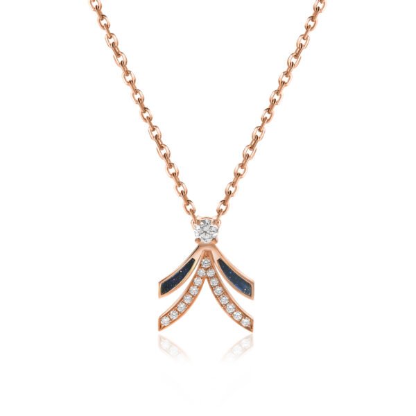 NIX Pendant in Rose Gold with Diamonds