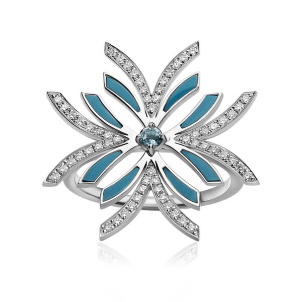 NIX Ring in White Gold With Diamonds - Image 2