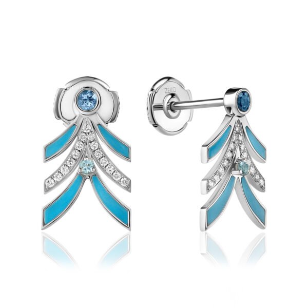 NIX Earrings in White Gold with Diamonds