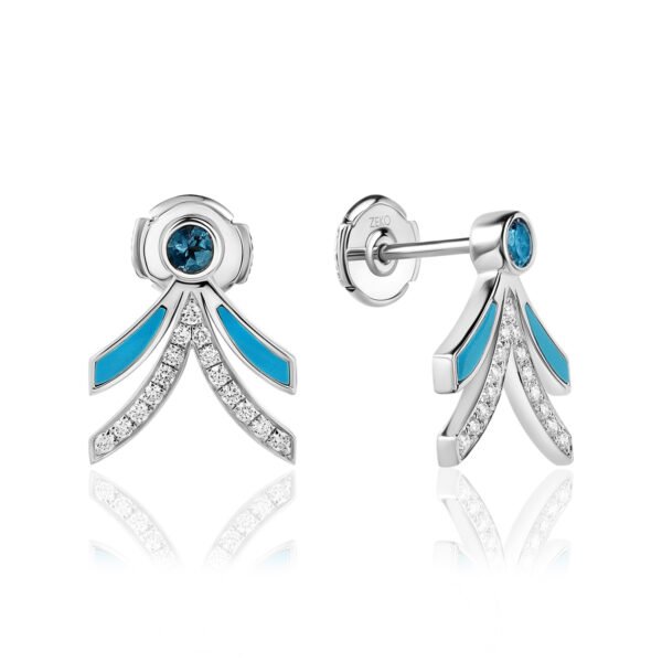 NIX Earrings in White Gold with Diamonds