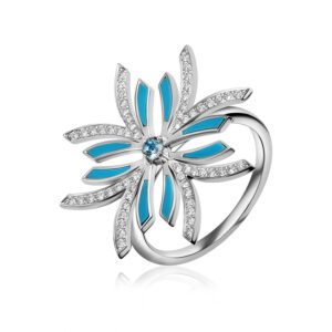 NIX Ring in White Gold With Diamonds