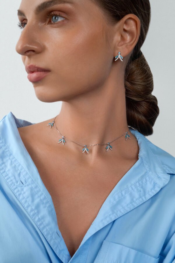 NIX Choker in White Gold with Diamonds - Image 2