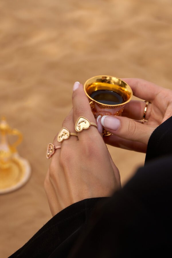 Customized Ring in  Gold with Touch Diamonds - Image 13