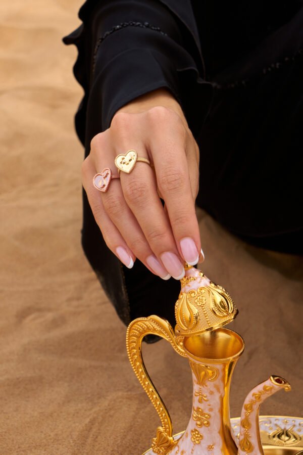 Customized Ring in  Gold with Touch Diamonds - Image 15