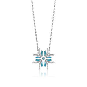 NIX Pendant in White Gold with Diamonds