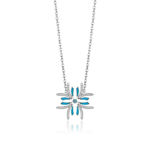 NIX Pendant in White Gold with Diamonds