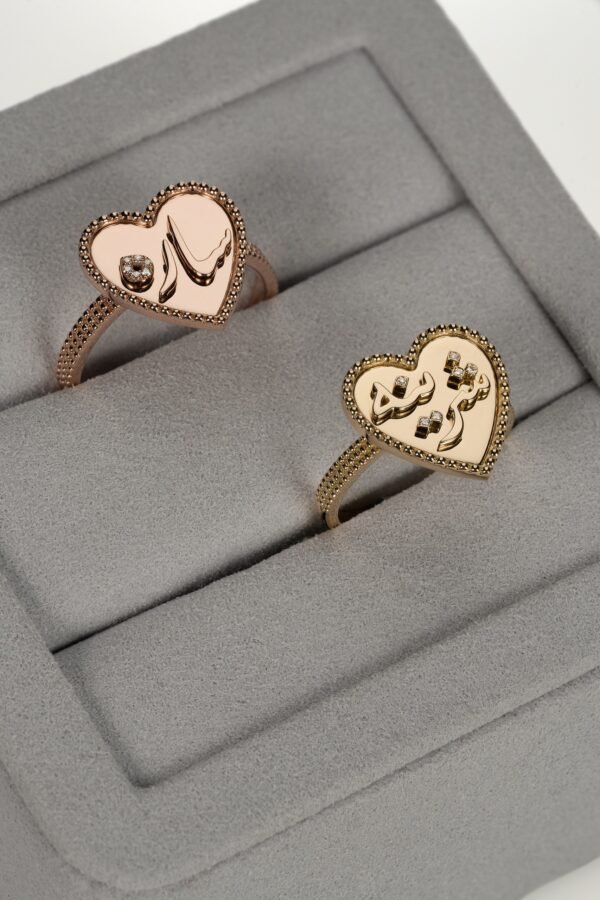 Customized Ring in  Gold with Touch Diamonds - Image 8