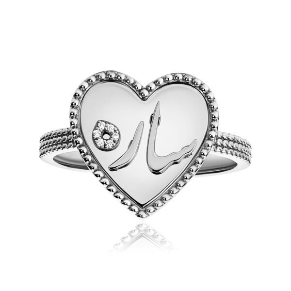 Customized Ring in  Gold with Touch Diamonds - Image 4