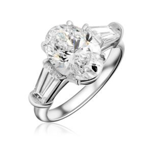 CLASSIC Ring in White Gold with Lab Grown Diamonds