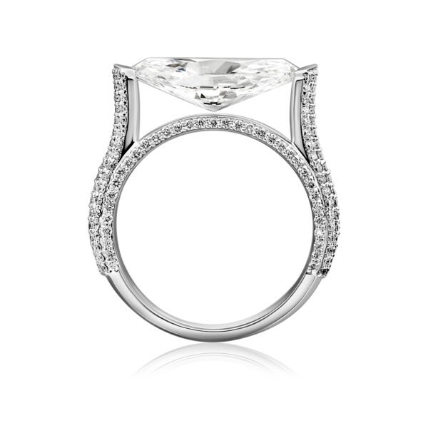 CLASSIC Ring in White Gold with Lab Grown Diamonds - Image 3