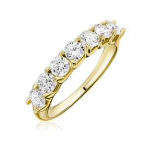 Ring in Yellow Gold with Diamonds