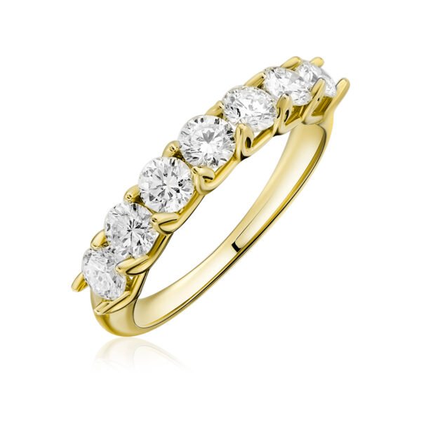 Ring in Yellow Gold with Diamonds