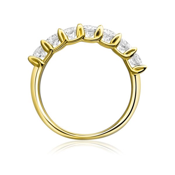 Ring in Yellow Gold with Diamonds - Image 3