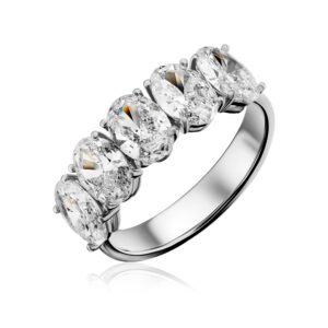 HIGH-END JEWELRY Ring in White Gold with Diamonds