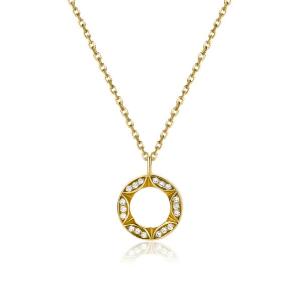 Sunshine Pendant in Gold with Diamonds - Image 4