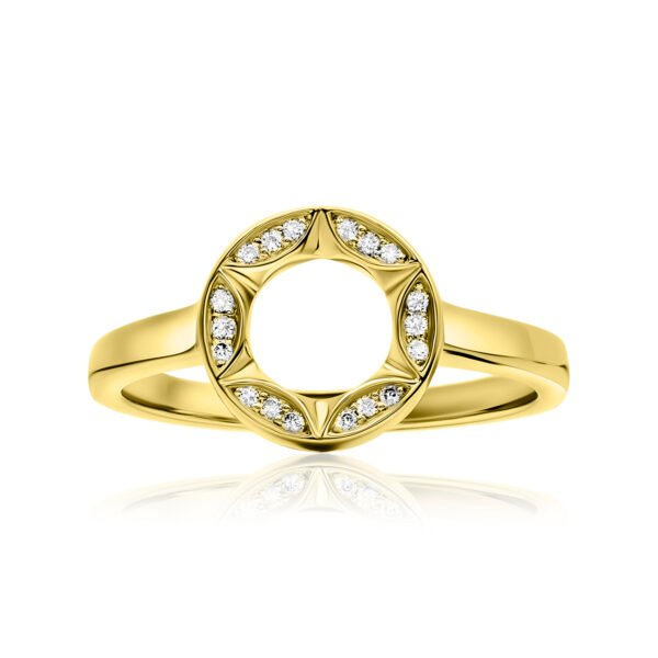 Sunshine Ring in  Gold with Diamonds - Image 6